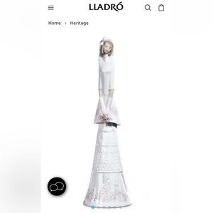 Lladro Vintage Bridal gift bell porcelain figurine